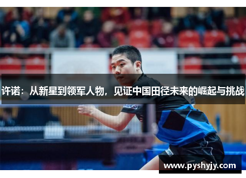 许诺：从新星到领军人物，见证中国田径未来的崛起与挑战